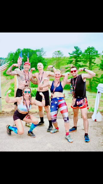 Nothing strengthens a bond like a shared struggle. 
#miserylovescompany 
#warxtrilogy #suckitupbuttercup #tohellandback #obstaclecourse