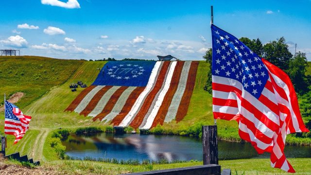 Now the course is finished! See you Saturday! 

#merica #american #flag #slide #waterslide
Bloomfield Township News nbcnews foxnews wbns.tv chillicothenews jacksonohio